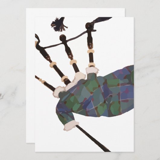 scottish plaid bagpipes (Front/Back)