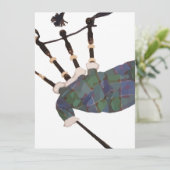 scottish plaid bagpipes (Standing Front)