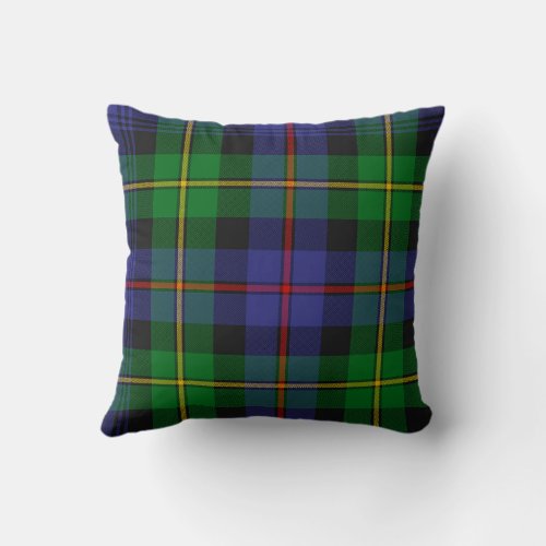 Scottish Plaid Baillie Wm Wilson Throw Pillow