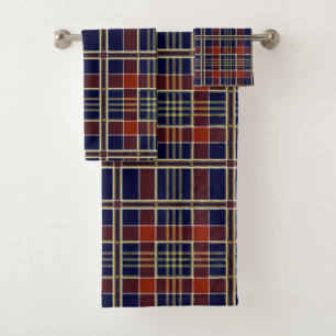 scottish plaid bath towel set