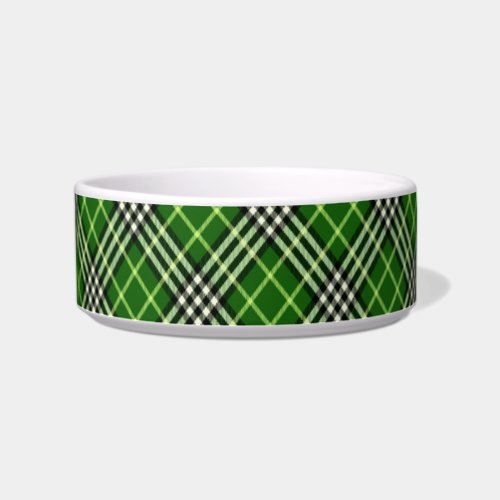 scottish plaid cat food bowl 