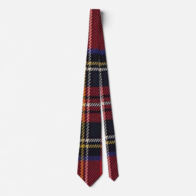 Scottish Plaid Design Tie (Front)