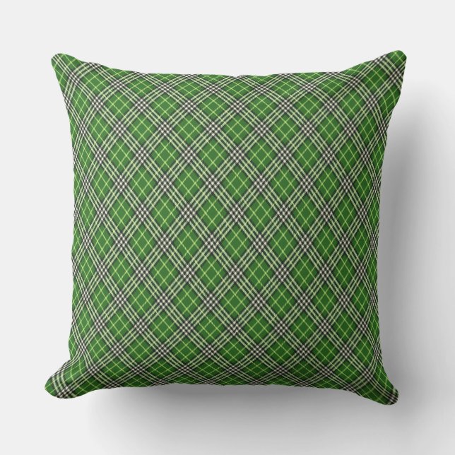 scottish plaid outdoor pillow (Front)