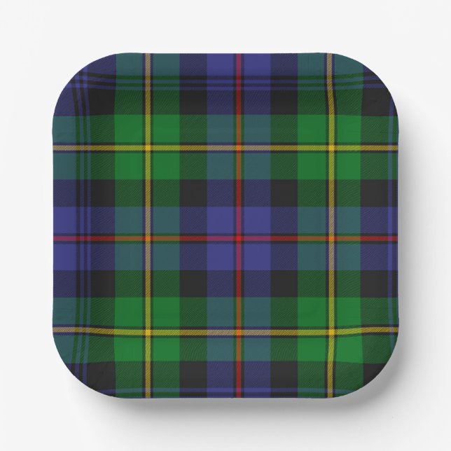 Scottish Plaid Paper Plates (Front)