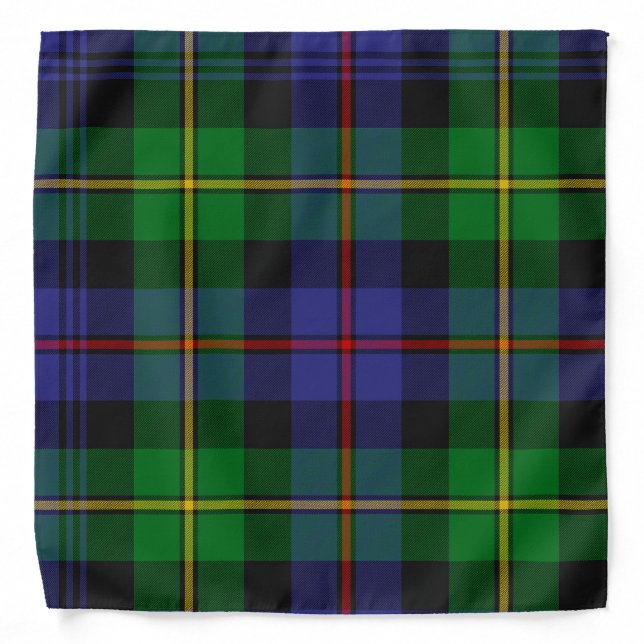 Scottish Plaid Pattern Bandana (Front)