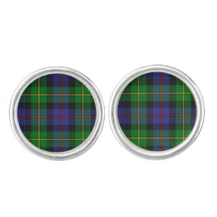 Scottish Plaid Pattern Cufflinks