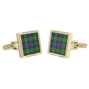 Scottish Plaid Pattern Cufflinks