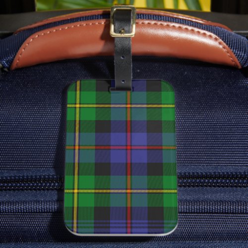 Scottish Plaid Pattern Luggage Tag