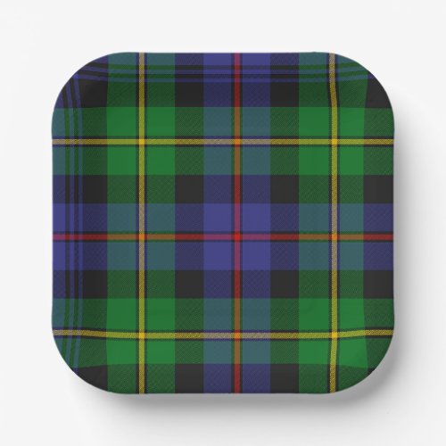 Scottish Plaid Pattern Paper Plates