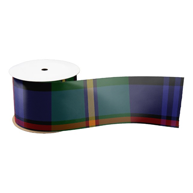 Scottish Plaid Pattern Satin Ribbon (Spool)