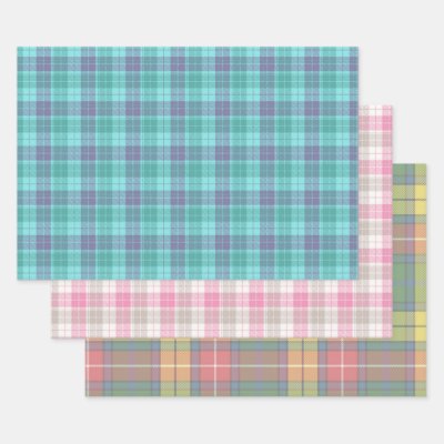 Scottish Plaid Patterns Wrapping Craft Paper