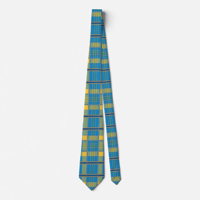 scottish plaid tartan tie (Front)