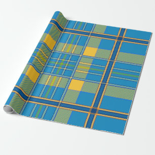 scottish plaid tartan wrapping paper