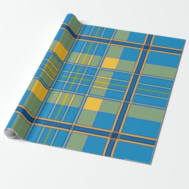 scottish plaid tartan wrapping paper (Unrolled)