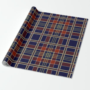scottish plaid wrapping paper