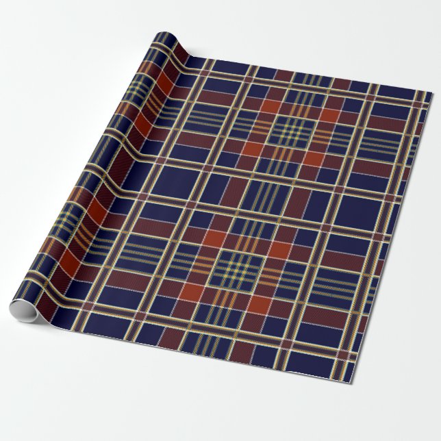 scottish plaid wrapping paper (Unrolled)