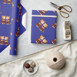 Scottish Poetophile Feline Wrapping Paper