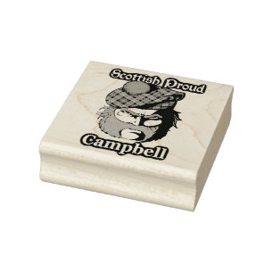 Scottish Proud Campbell Art Rubber Stamp