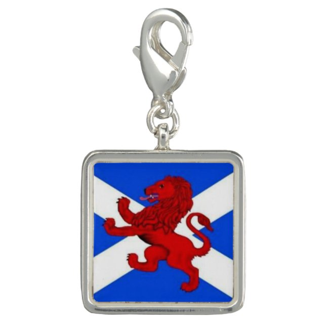 Scottish Rampant lion of Scotland's flag Charm (Front)