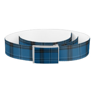 Scottish Ramsay Blue Tartan Belt