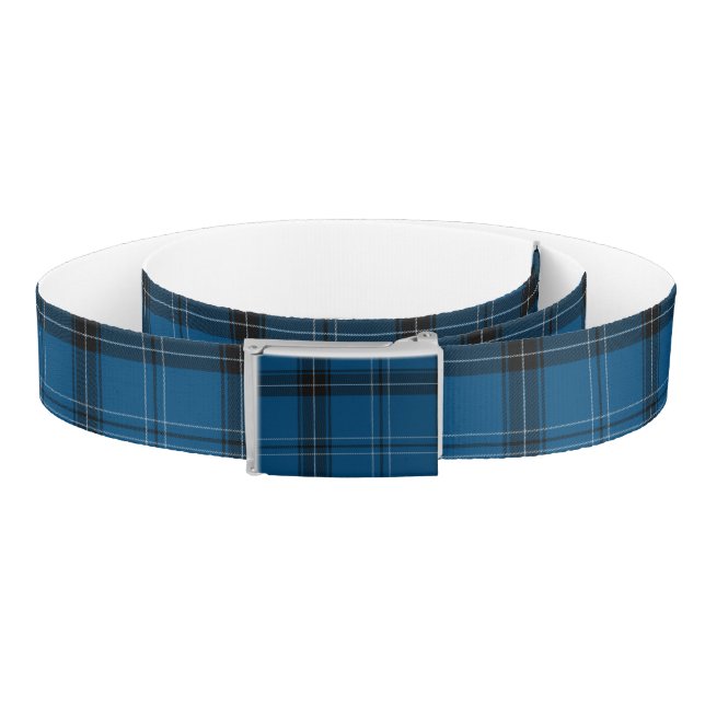 Scottish Ramsay Blue Tartan Belt (Coil)
