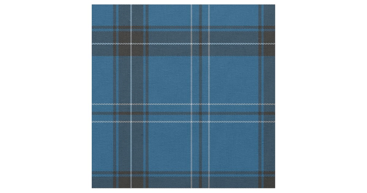 Scottish Ramsay Blue Tartan Fabric | Zazzle