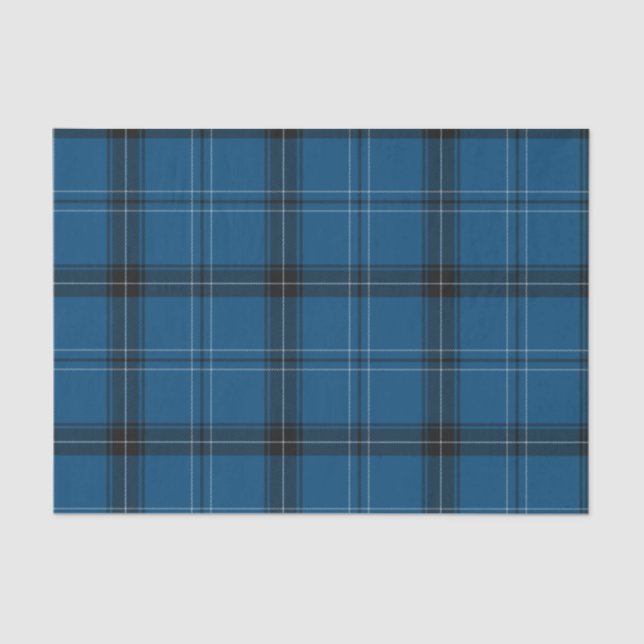 Scottish Ramsay Blue Tartan Tissue Paper (Front)