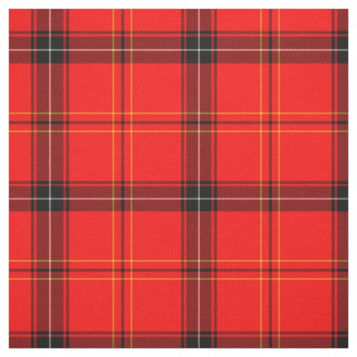 Scottish Red Tartan Fabric