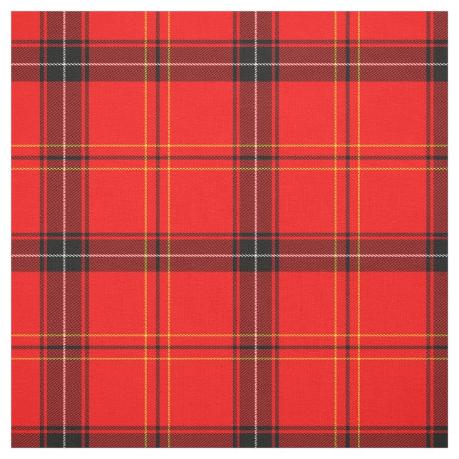 Scottish Red Tartan Fabric (Swatch)