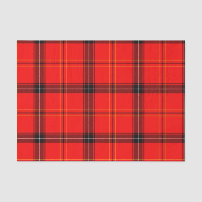 Scottish Red Tartan Tissue Paper (Front)