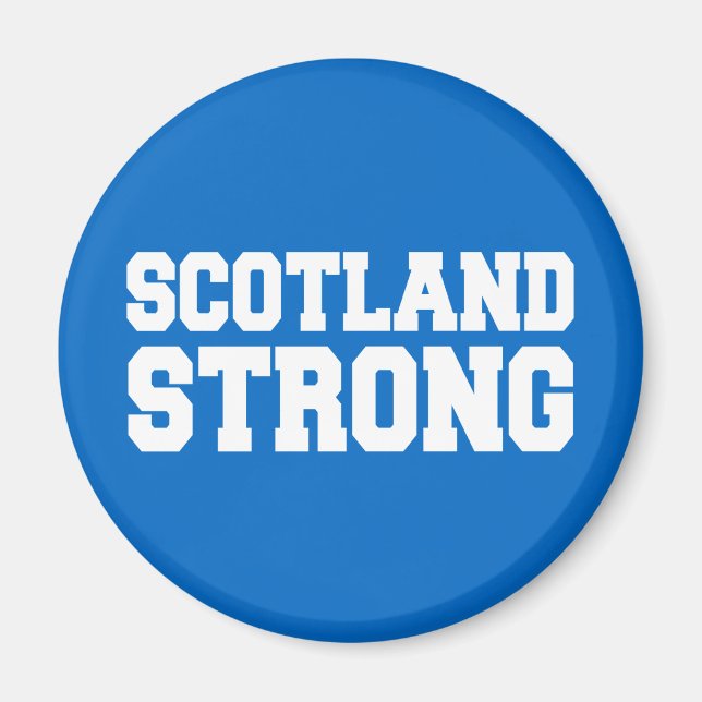Scottish Referendum Scotland Independent on Blue Magnet (Front)