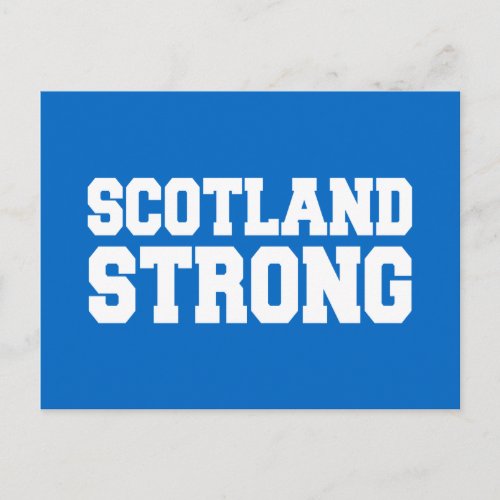 Scottish Referendum Scotland on Blue Postcard