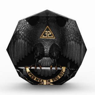 Scottish Rite 32 Degree Mason Eagle Acrylic Award