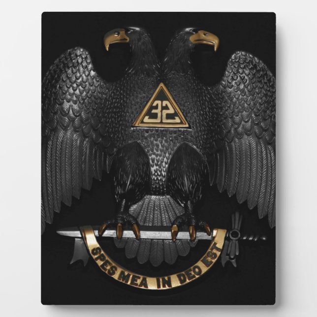 Scottish Rite 32 Degree Mason Eagle Plaque (Front)