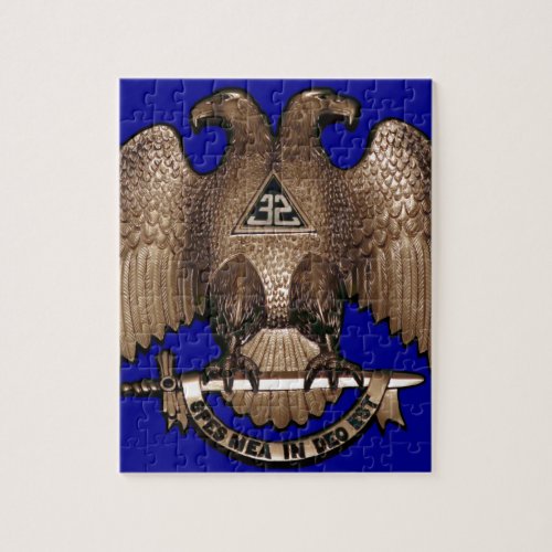 Scottish Rite 32 Degree Royal Blue Jigsaw Puzzle
