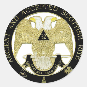 Scottish Rite Classic Round Sticker