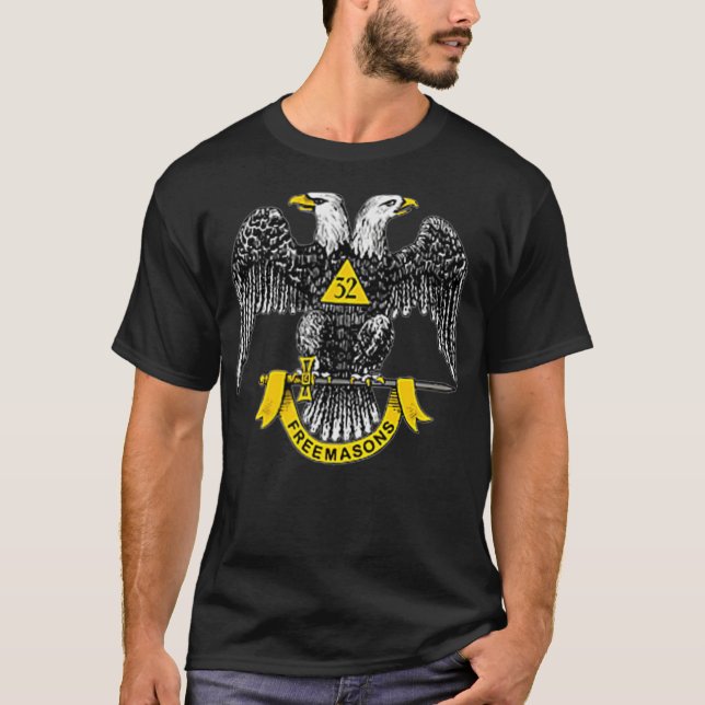 Scottish Rite Eagle 32nd Degree - Freemason Gifts  T-Shirt (Front)