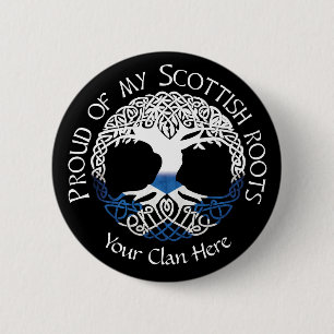 Scottish Roots Pinback Button