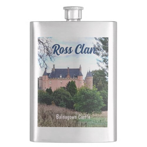 Scottish Ross Clan Balnagown Castle Flask