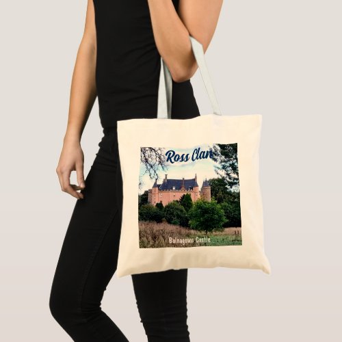 Scottish Ross Clan Balnagown Castle Tote Bag