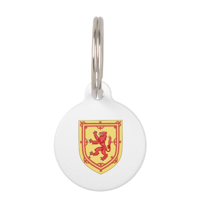 Scottish Royal Arms Pet Name Tag (Front)