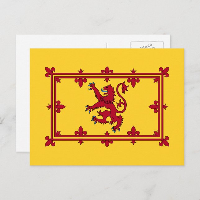 Scottish Royal Banner, Scotland Postcard (Front/Back)