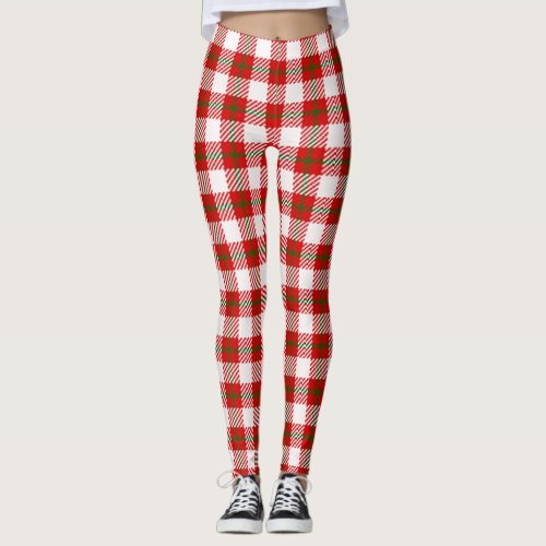 Scottish Royal Highland Plaid Tartan Pattern Leggings