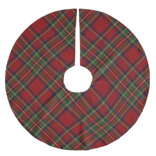Scottish Royal Stewart Tartan Brushed Polyester Tree Skirt