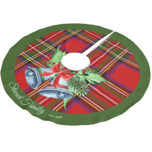 Scottish Royal Stewart Tartan Christmas Tree Skirt