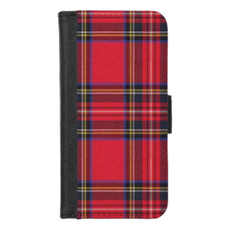 Scottish Royal Stewart Tartan Plaid iPhone 8/7 Wallet Case