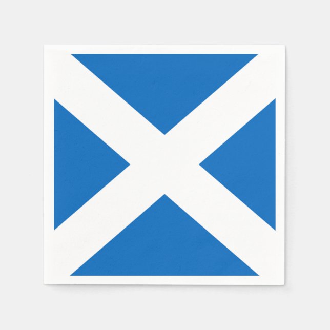 Scottish Saltire Party Paper Napkins (Front)