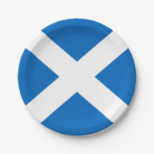 Scottish Saltire Party Paper Plates
