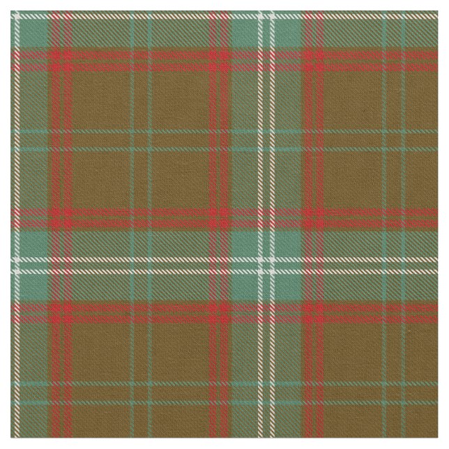 Scottish Seton Plaid Hunting Tartan Fabric (Close Up)
