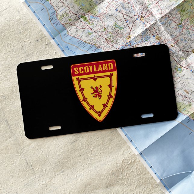 Scottish Shield License Plate (In Situ)